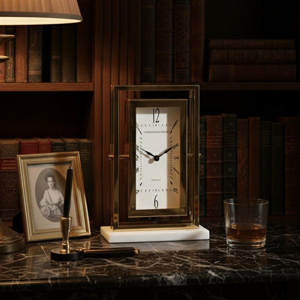 Audra Gold Table Clock