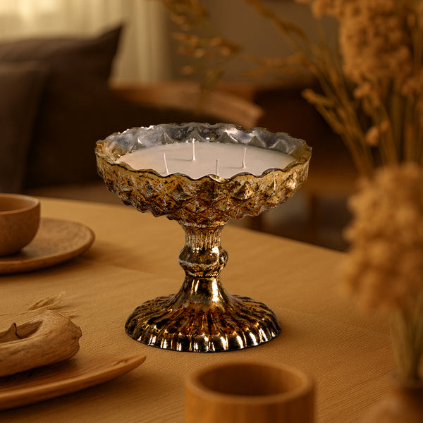 Zabol Gold Bowl Candle