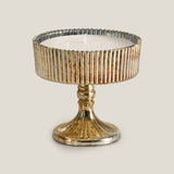 Mogra Antique Gold Bowl Candle S