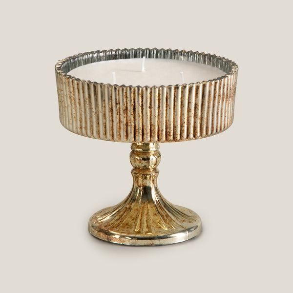 Mogra Antique Gold Bowl Candle S