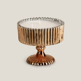 Mogra Antique Gold Bowl Candle L