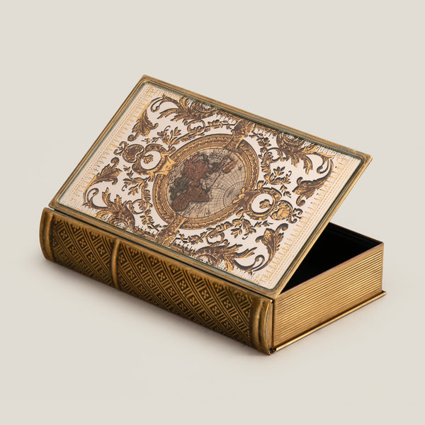 Fluer De Lis Gold Book Box