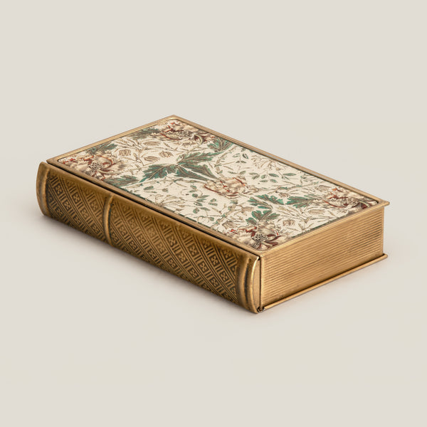 Peony Blooms Green Book Box