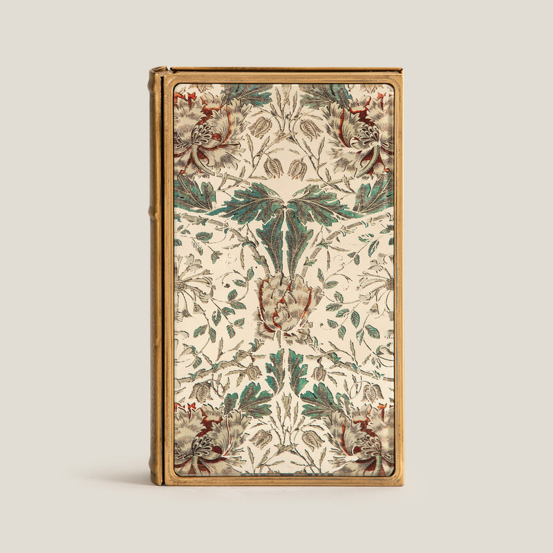 Peony Blooms Green Book Box