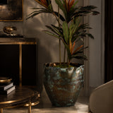 Aegis Brass Patina Planter L