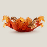 Poseidon Amber & Gold Centerpiece Bowl