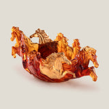 Poseidon Amber & Gold Centerpiece Bowl