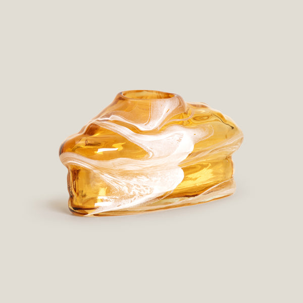 Stonelle Amber & White Vase S
