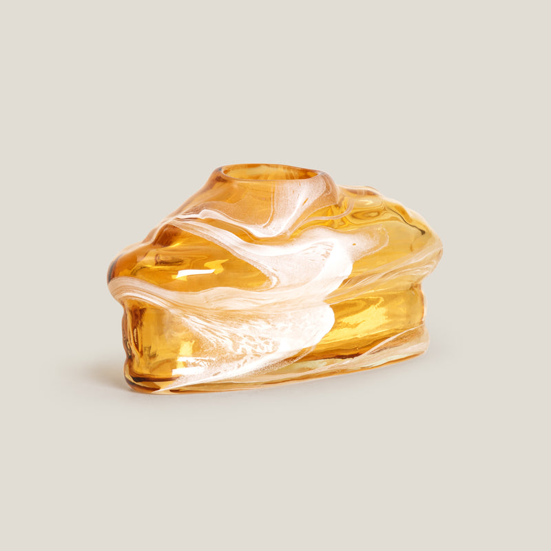 Stonelle Amber & White Vase S