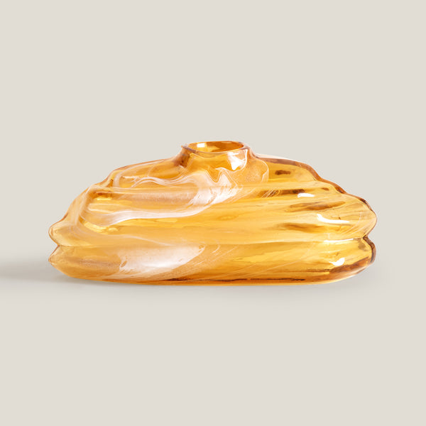 Stonelle Amber & White Vase L