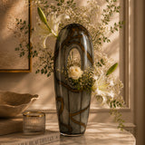 Moon Ash Grey Glass Vase