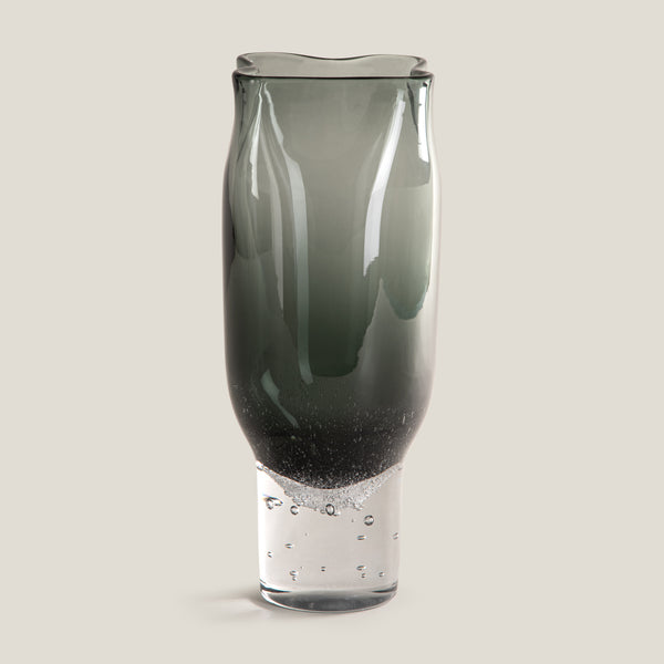 Ashea Grey Glass Vase