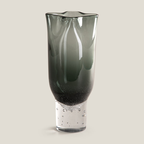Ashea Grey Glass Vase