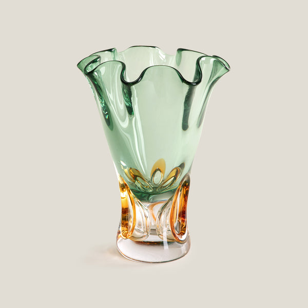 Emeralis Green & Amber Vase S