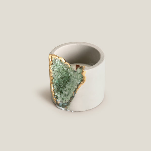 Quartzelle Green Jar Candle