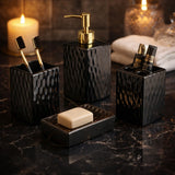 Noiriq Black Bath Set of 4