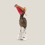 Duccio Di Segna Brown & Gold Crystal Pelican Sculpture