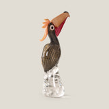 Duccio Di Segna Brown & Gold Crystal Pelican Sculpture