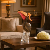 Duccio Di Segna Brown & Gold Crystal Pelican Sculpture