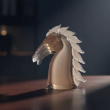 Duccio Di Segna Grandeur White Horse Head Sculpture