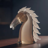 Duccio Di Segna Grandeur White Horse Head Sculpture
