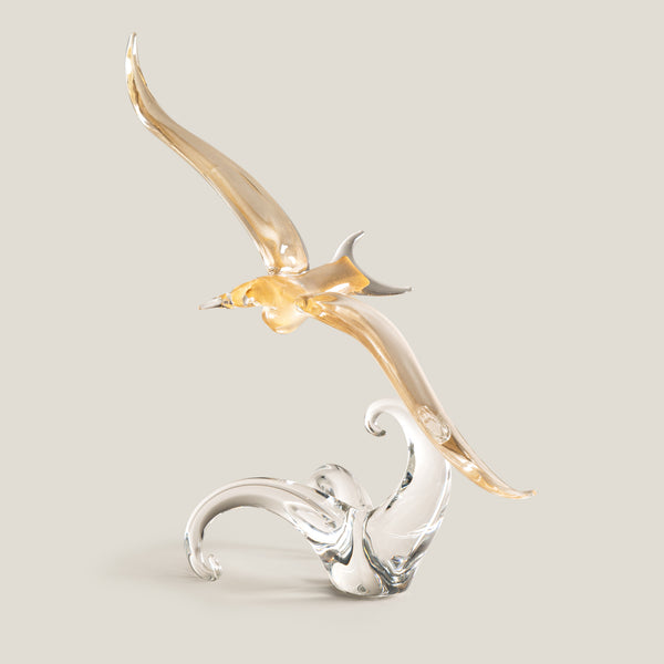 Gabbiano Gold Seagull Sculpture