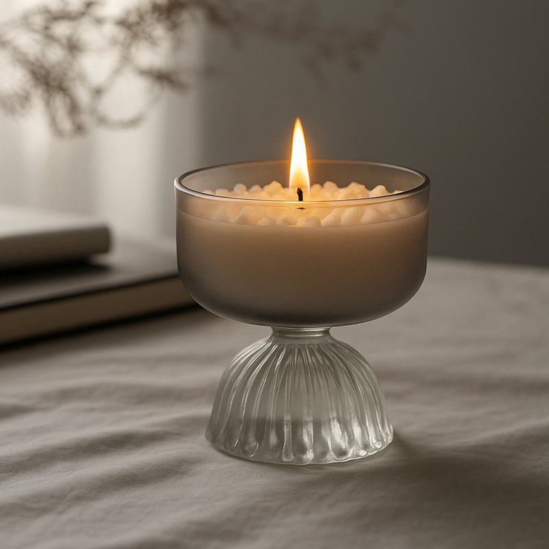 Stella Clear & Grey Jar Candle