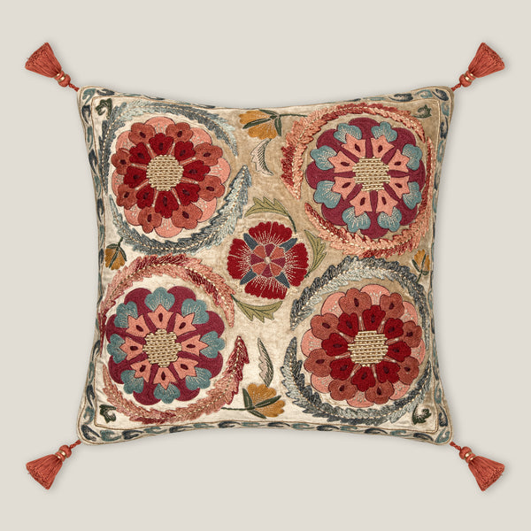 Nova Off White Emb. Cushion Cover