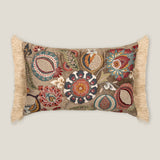 Freya Brown Emb. Cushion Cover