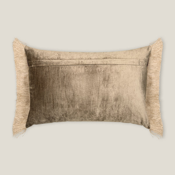 Freya Brown Emb. Cushion Cover