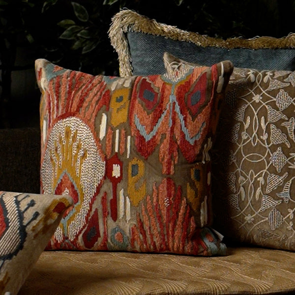 Esme Brown Emb. Cushion Cover