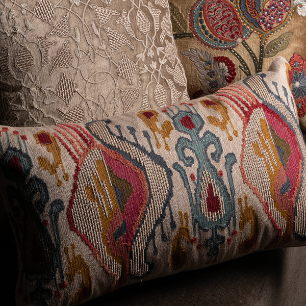 Aurelia Off White Emb. Cushion Cover