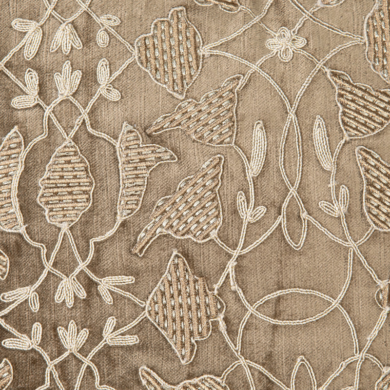 Alora Brown Emb. Cushion Cover