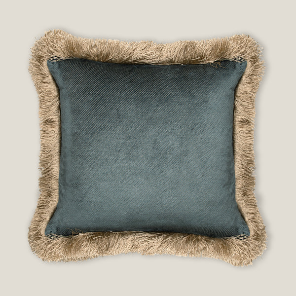 Fiona Blue & Yellow Reversible Cushion Cover
