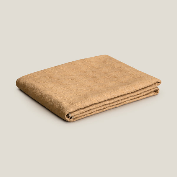Eleanor Yellow & Beige Reversible Bedspread