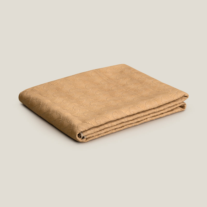 Eleanor Yellow & Beige Reversible Bedspread