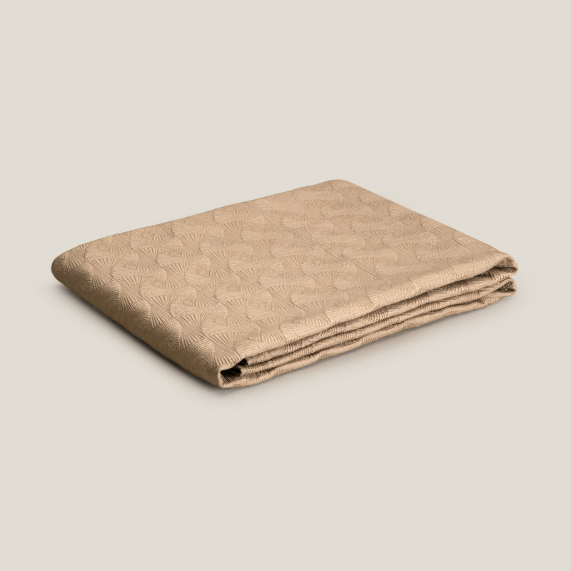 Eleanor Yellow & Beige Reversible Bedspread