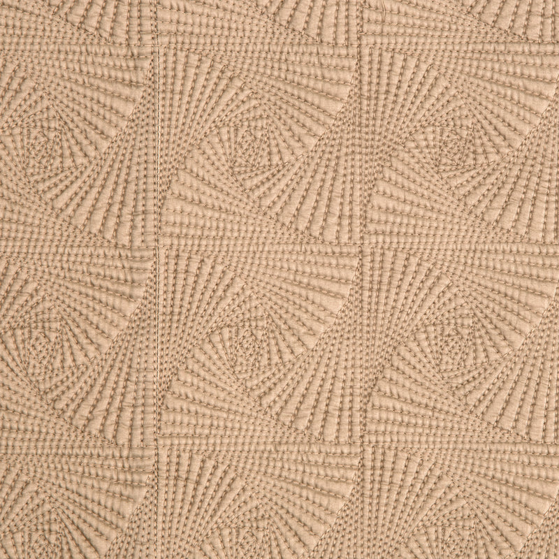 Eleanor Yellow & Beige Reversible Bedspread