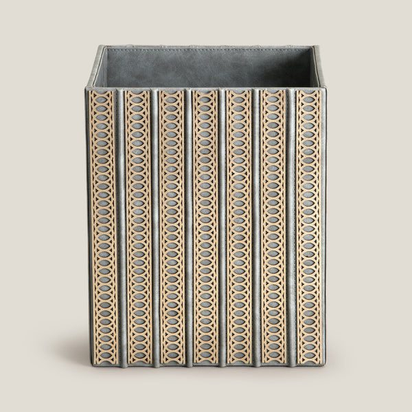 Lexus Grey & Dull Gold Dustbin