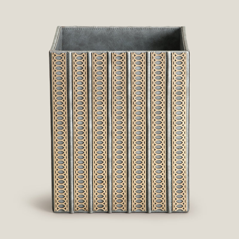 Lexus Grey & Dull Gold Dustbin