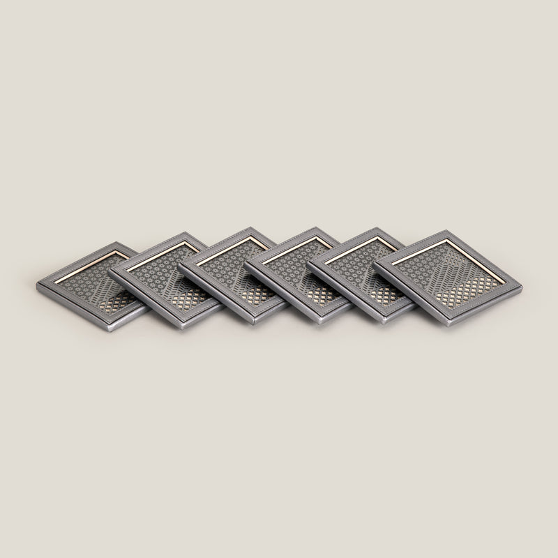 Lumina Beige & Grey Coaster Set of 6