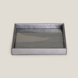 Lumina Beige & Grey Square Serving Tray