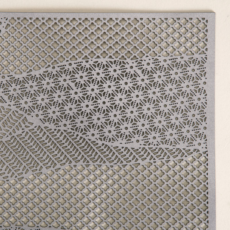 Lumina Beige & Dull Gold  Placemat Set of 2