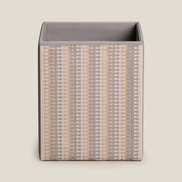 Eclair Grey & Gold Dustbin