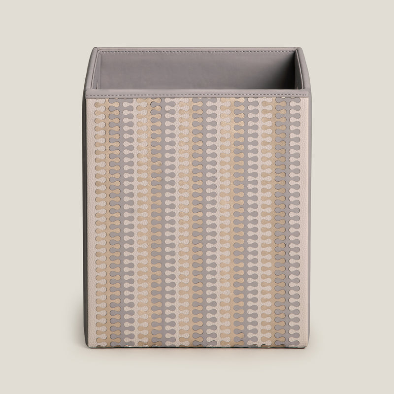 Eclair Grey & Gold Dustbin