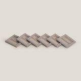 Eclair Grey & Gold Coaster Set of 6