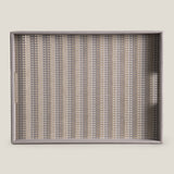 Eclair Grey & Gold Placing Serving Tray