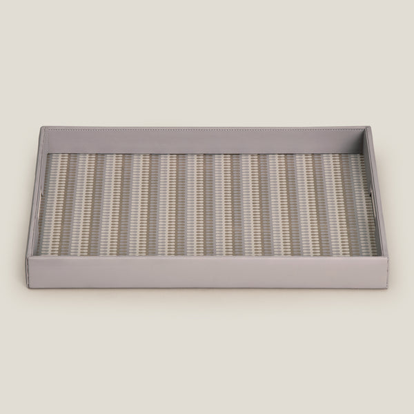 Eclair Grey & Gold Placing Serving Tray