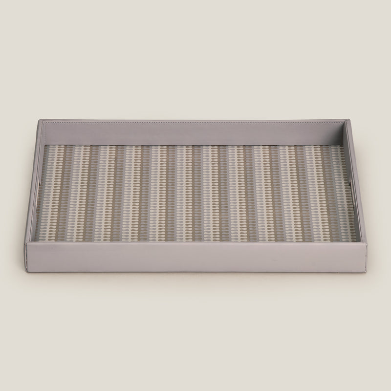 Eclair Grey & Gold Placing Serving Tray