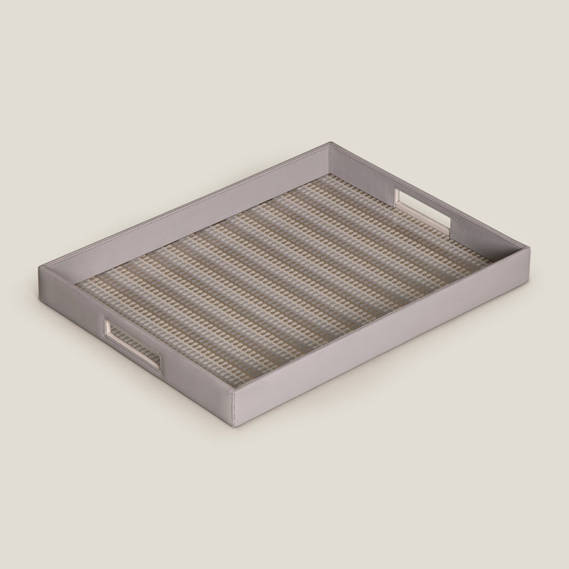 Eclair Grey & Gold Placing Serving Tray